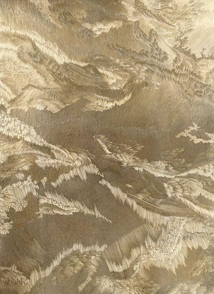 Gilded textured wallcovering evoking a windswept landscape in a Barangaroo interior